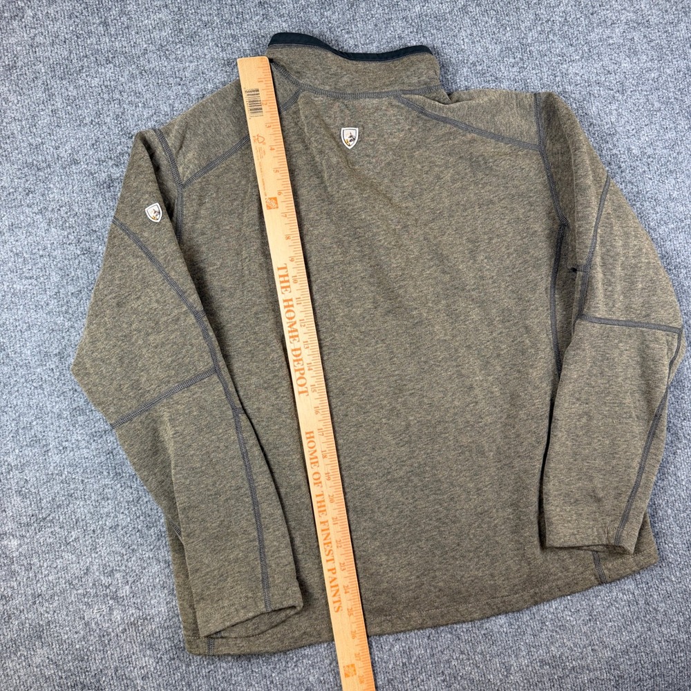Kuhl Revel 1/4 Zip Fleece Sweater Mens XL Brown Pullover Hiking Outdoor 3007 - Picture 9 of 10